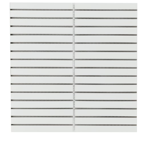 Mosaïque de porcelaine Réglettes 11 3/4 po x 11 5/8 po VERTUO
