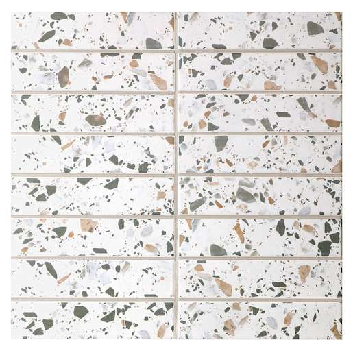 VERTUO Règles Porcelain Mosaic 11 in. x 11 5/8 in.