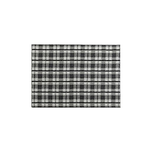 Tapis d'intérieur Chester corbeau 3 pi x 4 pi
