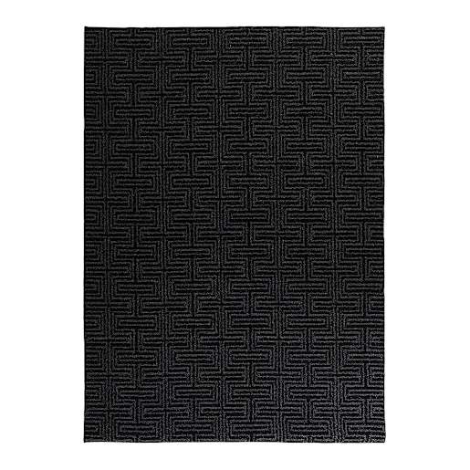 Tapis d'intérieur Warren charbon noir 5 pi x 6 pi
