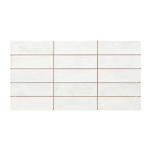 Artisan White Ceramic Wall Tiles 12 in x 24 in