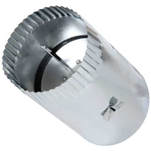Galvanized Butterfly Damper 4 in.
