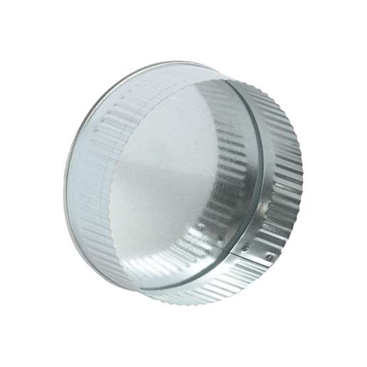 Galvanized Round End Cap 6 in.