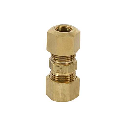 Straight Brass Compression Coupling 5/16 in.