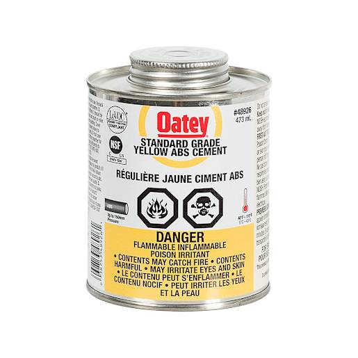 Yellow ABS Std Glue 473 ml