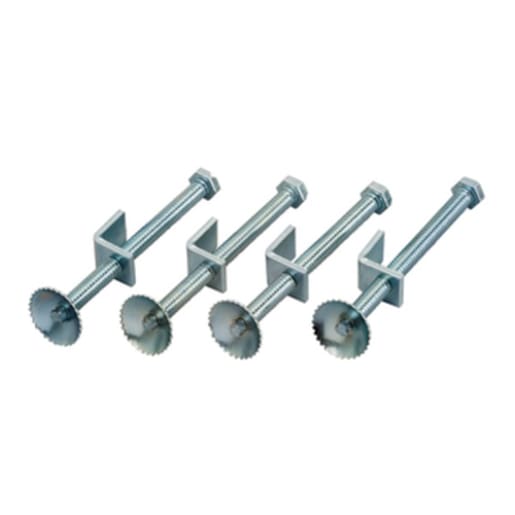 Attaches de montage pour évier 3 5/8 po x 1/4 po Pqt/4