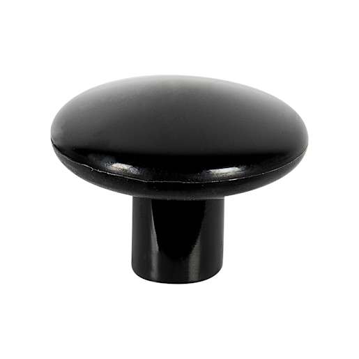 Villeray Plastic Cabinet Knob Black 34 mm