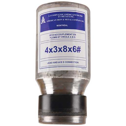 Plomb de toilette 4 po x 3 po x 8 po