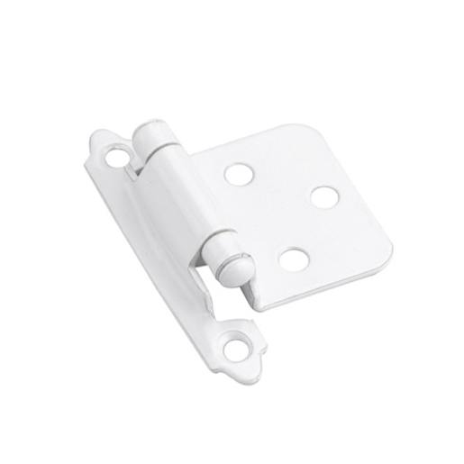 Self-Closing Surface Hinges White Pkg/2