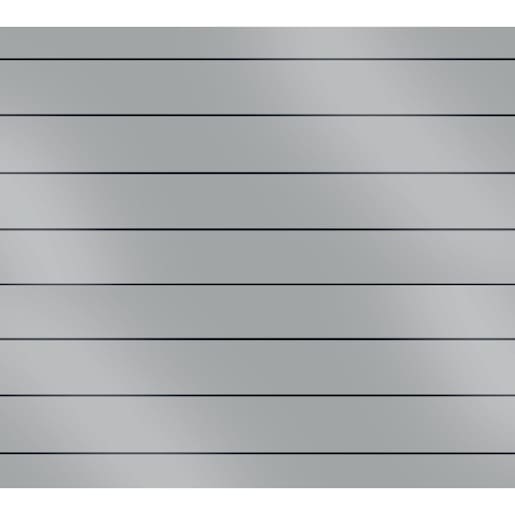 Revêtement en acier Bellara Fini contemporain 5 1/4 po gris régent