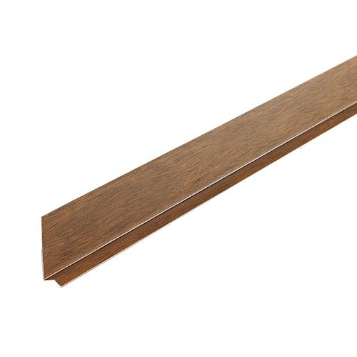 Bellara Steel Siding Drip Edge 10 ft. Mountain Cedar