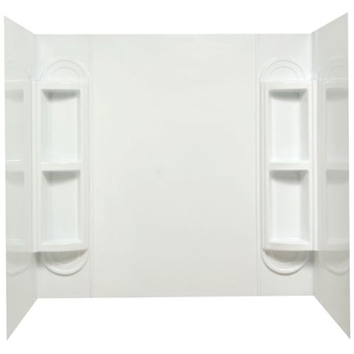 Contour de baignoire Murano blanc 58 po
