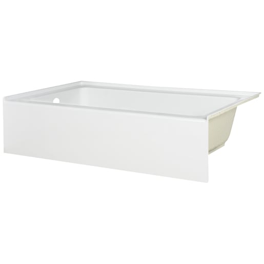 TASSILI Bristol Alcove Bathtub Left-Hand Drain 60 in. x 30 in.