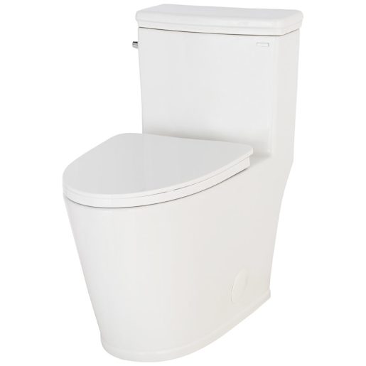 Toilette monobloc à simple chasse blanche Quebec 4,8 L TASSILI SUPRA