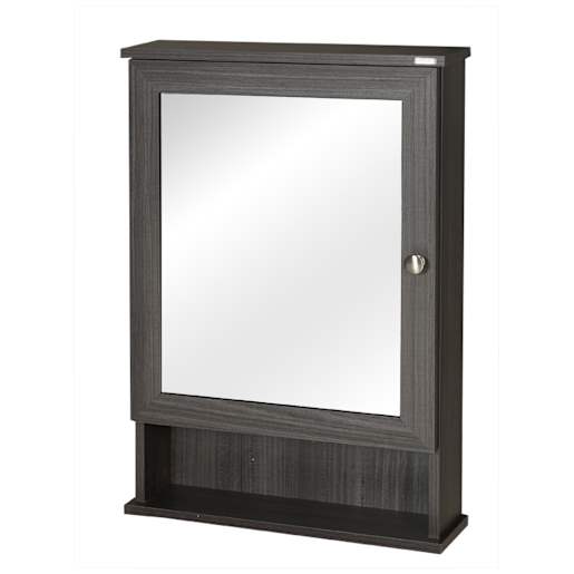 Pharmacie Elsa grise avec miroir 19 11/16 po x 29 1/2 po TASSILI