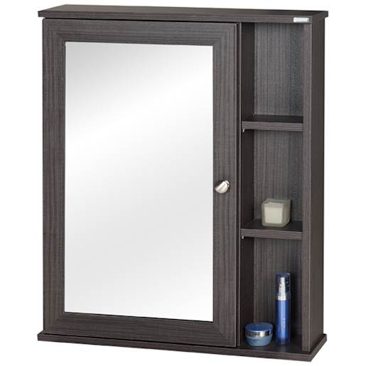 Pharmacie Elsa grise avec miroir 23 5/8 po x 29 1/2 po TASSILI