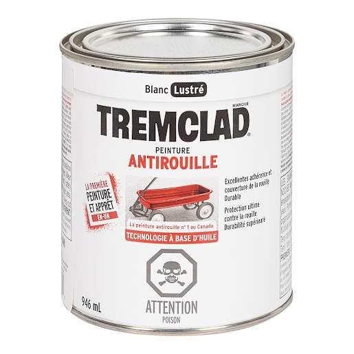 Peinture antirouille Tremclad blanc lustré 946 ml