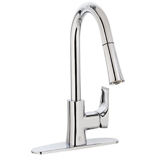 Robinet de cuisine à douchette rétractable 1 poignée Lecco chrome TASSILI SUPRA