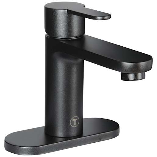Robinet de lavabo 1 poignée Paolo noir TASSILI SUPRA