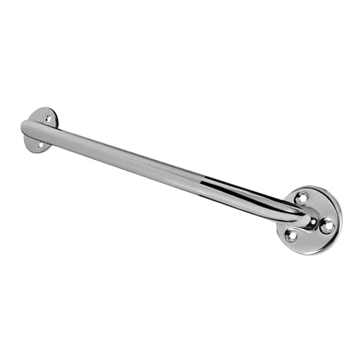 Barre d'appui de salle de bains chrome 24 po
