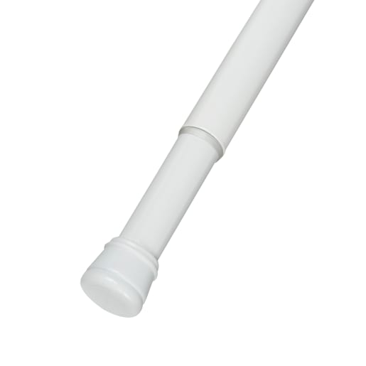 TASSILI Extendable Shower Curtain Rod White 39 3/4 in. to 72 in.