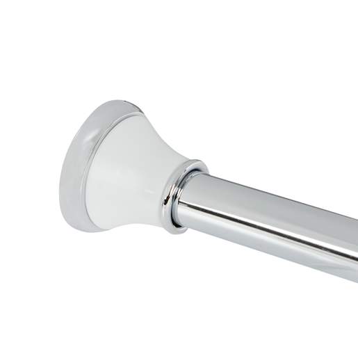 Extendable Shower Curtain Rod Chrome 42 in. to 72 in.