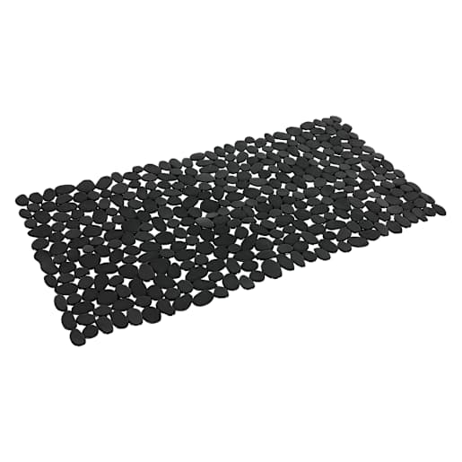 Black PVC Bath Mat 14 1/4 in. x 28 in.