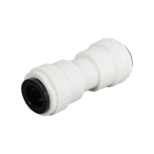 Quick-Connect Straight Union Coupling , 3/8 in. O.D. x 1/4 in. O.D.