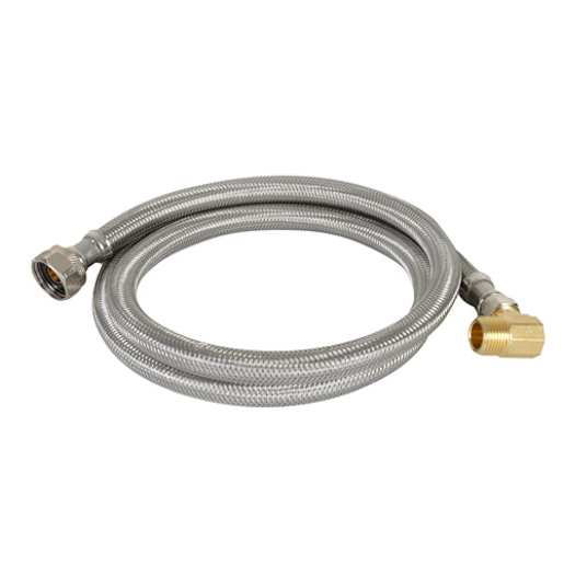NEKTRA Dishwasher Braided Connector 3/8 in. x 3/8 in. x 72 in.