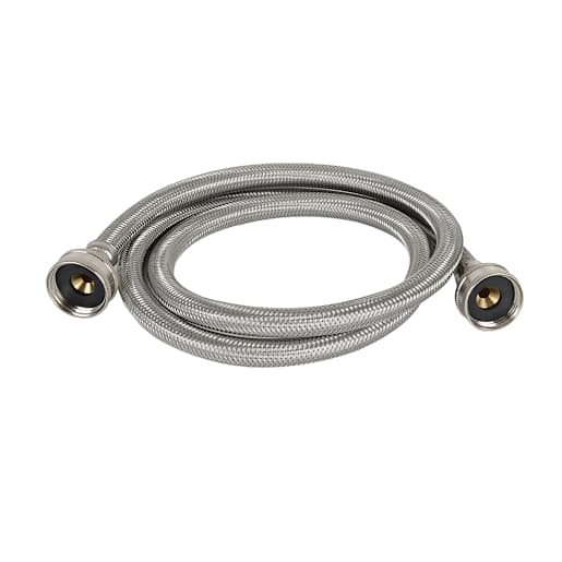NEKTRA Washing Machine Braided Connector Hose 3/4 in. x 3/4 in. x 6 ft.