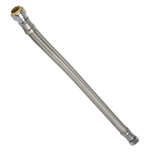 NEKTRA Water Heater Braided Connector 3/4 in. FPT x 3/4 in. RAP x 18 in.