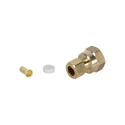 Adaptateur cuivre 1/2 po FPT x 3/8 po compression