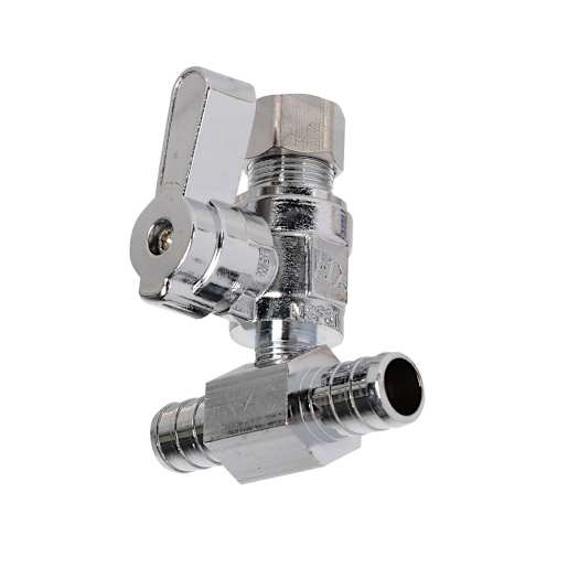 PEX T Compression Valve - 1/2 in. x 3/8 in.