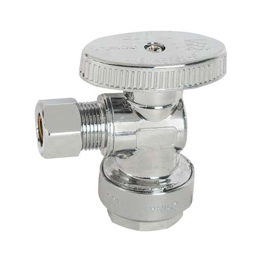 Angle design supply valve 1/2 in. PF x 3/8 in. compression