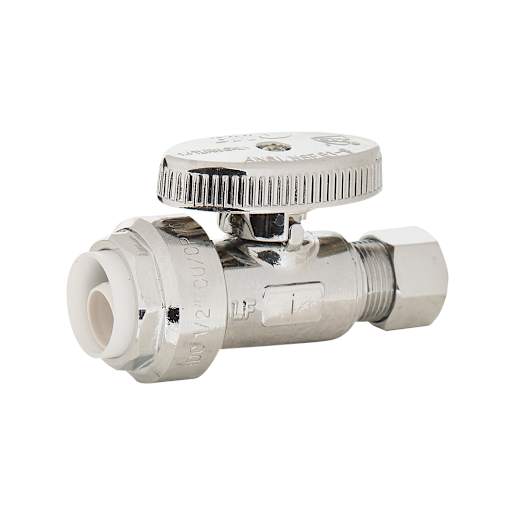 Straight design supply valve 1/2 in. PF x 3/8 in. compression