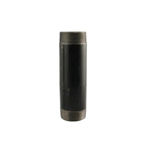 Black Steel Nipple 1/2 in. x 6 in.