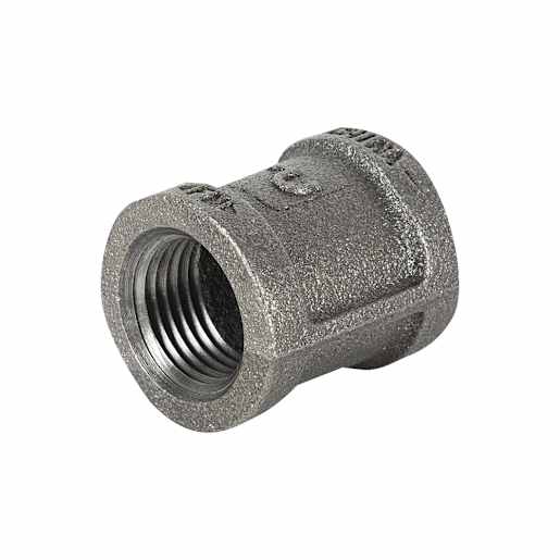 Black Steel Coupling 1/2 in. (FxF)