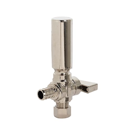 PEX Compression Angle Ball Valve 1/2 in. x 3/8 in.