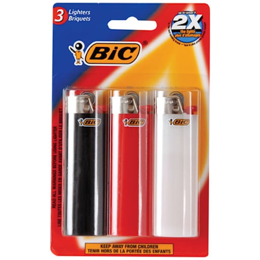 Set of 3 BIC Lighters