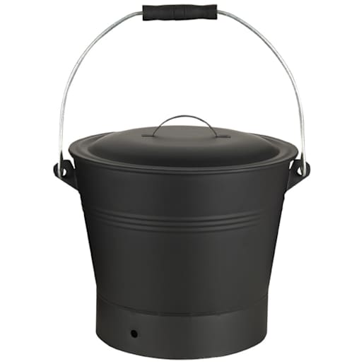 Ash Bucket with Cover 10 5/8 in.