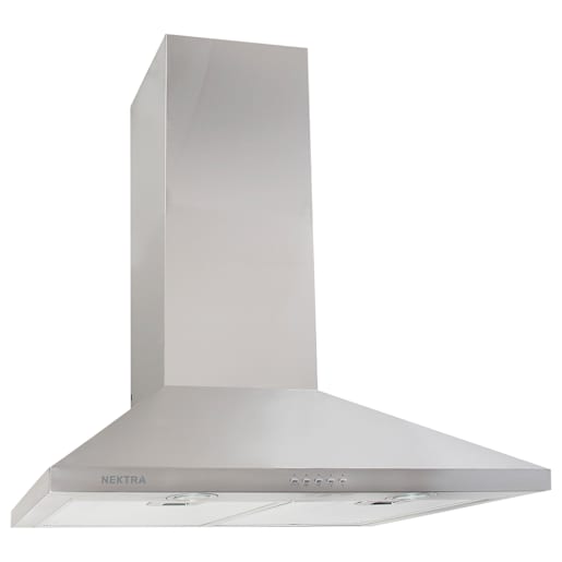NEKTRA Noiroit 30 in. Stainless Steel Chimney Range Hood 450 Max CFM