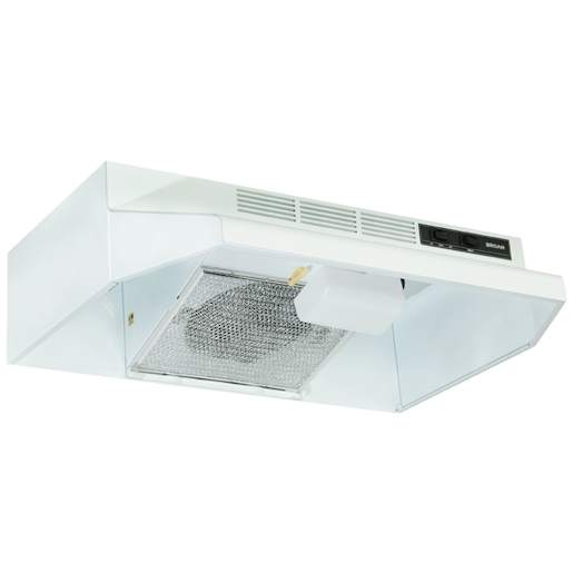 Hotte de cuisine BU2, 24 po blanche 210 pi³/min