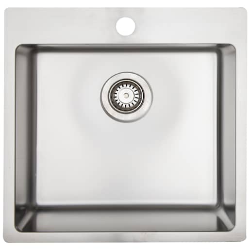 Single Bowl Kitchen Sink Stainless Steel 19 3/4 in. x 20 in.