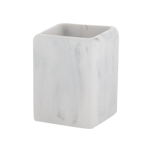 White Marble Effect Ceramic Glass