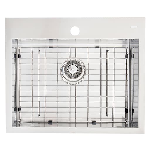 Évier de cuisine simple Xaya en acier inoxydable 24 po x 20 po TASSILI SUPRA