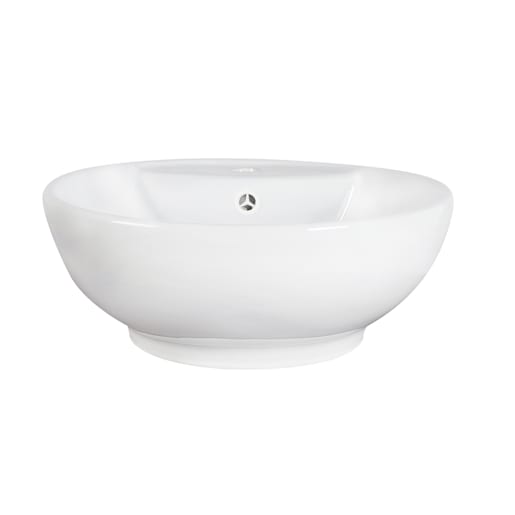 Vasque ronde en porcelaine blanche Marisa 17 15/16 po TASSILI