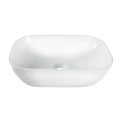 Vasque rectangulaire en porcelaine blanche Tosca 18 5/16 po x 13 po TASSILI SUPRA