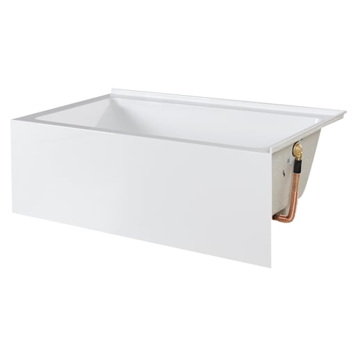 TASSILI SUPRA Bohol Corner Bathtub Right-Hand Drain 60 in. x 32 in.