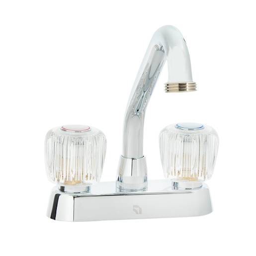 Robinet pour cuve de lavage à 2 poignées chrome
