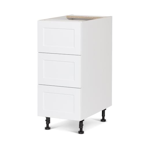 Armoire de cuisine Shaker module de bas 3 tiroirs 15 po